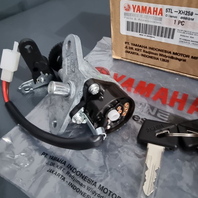 Kunci Kontak Motor Set Plus Jok Mio Sporty Smile Karbu 5TL Ori Yamaha