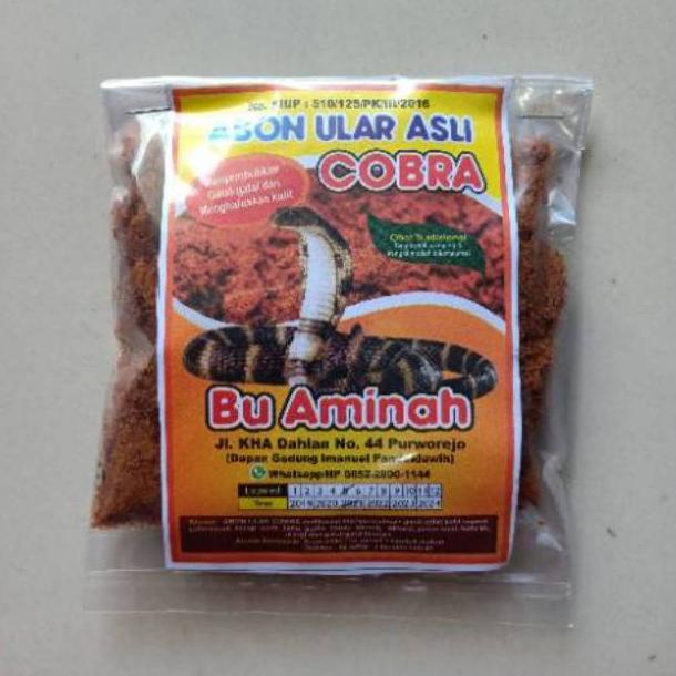 

BIG SALE ABON ULAR COBRA ASLI IBU AMINAH isi 50 gram ❆ 851