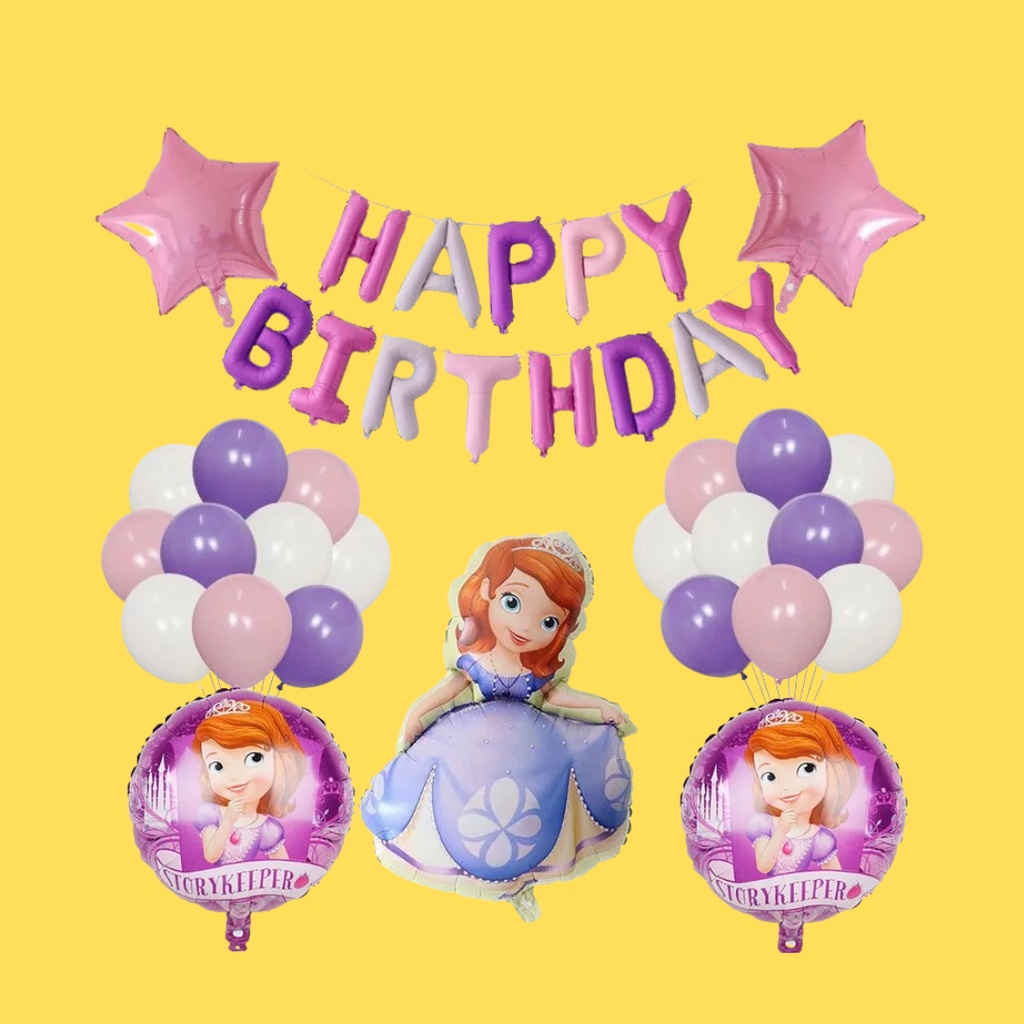 Balon Foil Happy Birthday Set Huruf Untuk Dekorasi Ulang Tahun