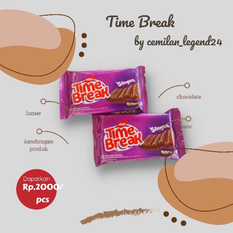 

Time Break / Wafer Time Break / Makanan Ringan / Cemilan COD