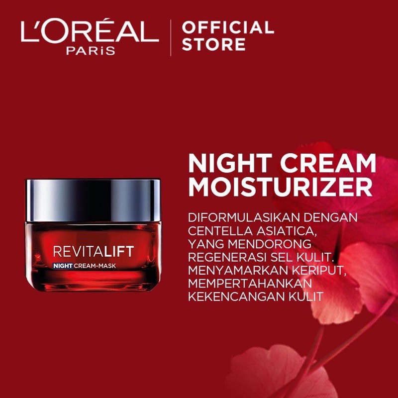 Loreal Revitalift Day Cream SPF 30 Night Cream 50 ml - L'Oreal Krim Pagi Malam ORIGINAL COD