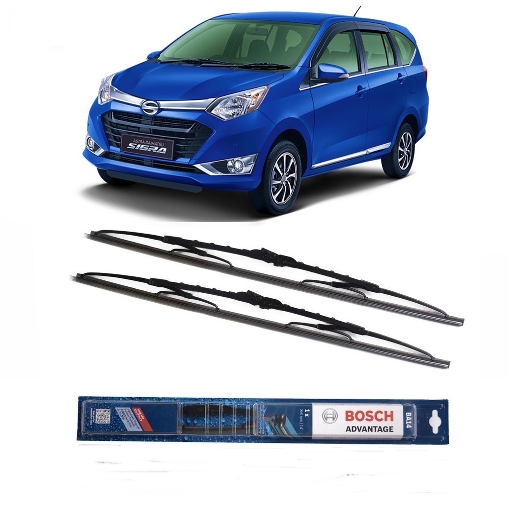 Bosch Wiper Daihatsu Sigra Frame Besi - 2 buah/Set 16-22