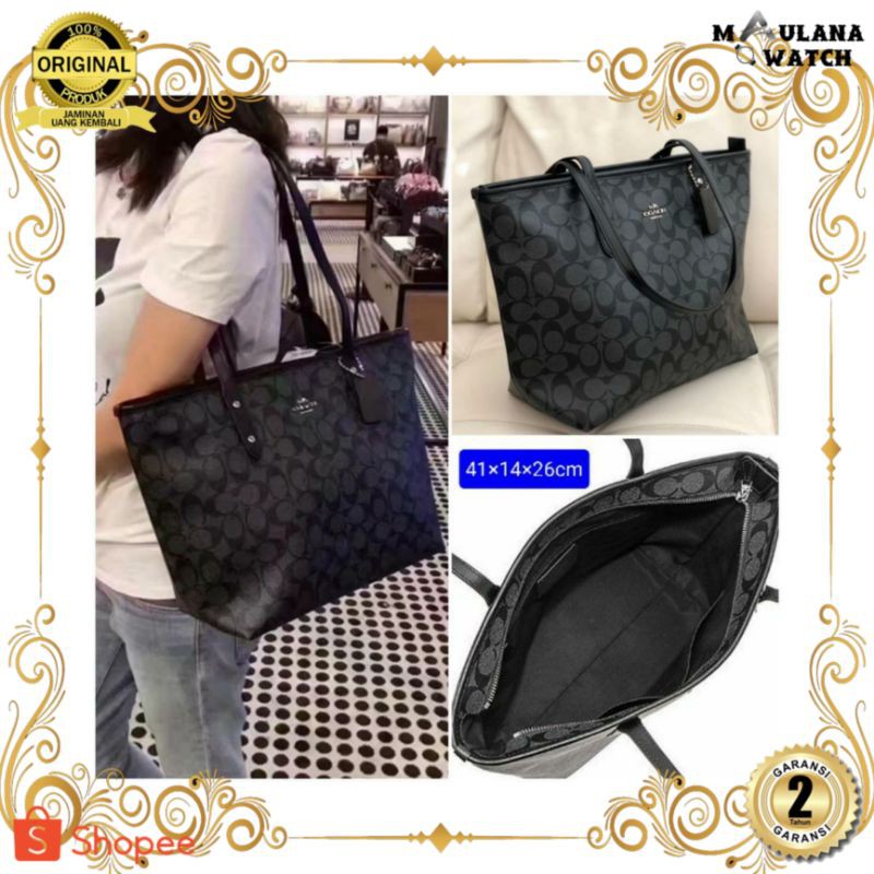 Tas Wanita Coach Tote Bag 58292 Hitam