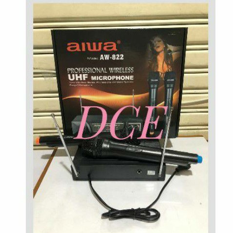 Mic Wireless AIWA AW822 AW 822 UHF