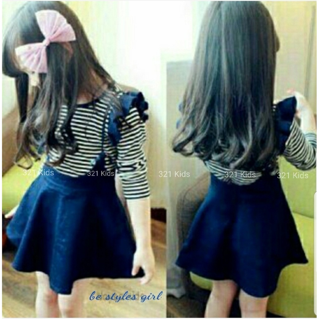 JI02 Set Jumper Anak 2in1 Chibie 2 4THN ST Pakaian JI02 Set Jumper Anak 2in1 Chibie 2 4THN ST Pakaian