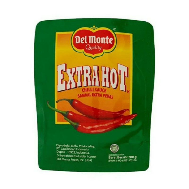 

Delmonte saos extra Hot 200 gram