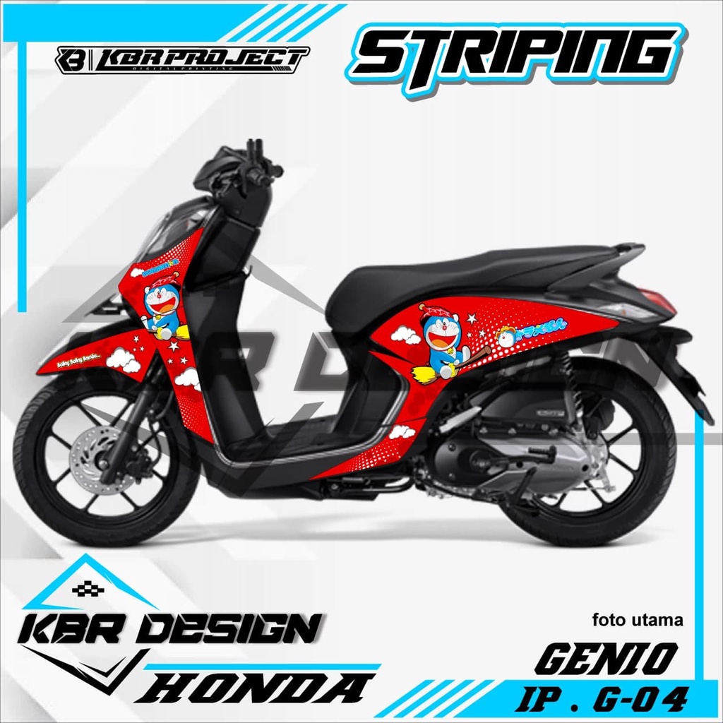 (COD) STICKER STRIPING MOTOR GENIO - STICKER STRIPING GENIO.04