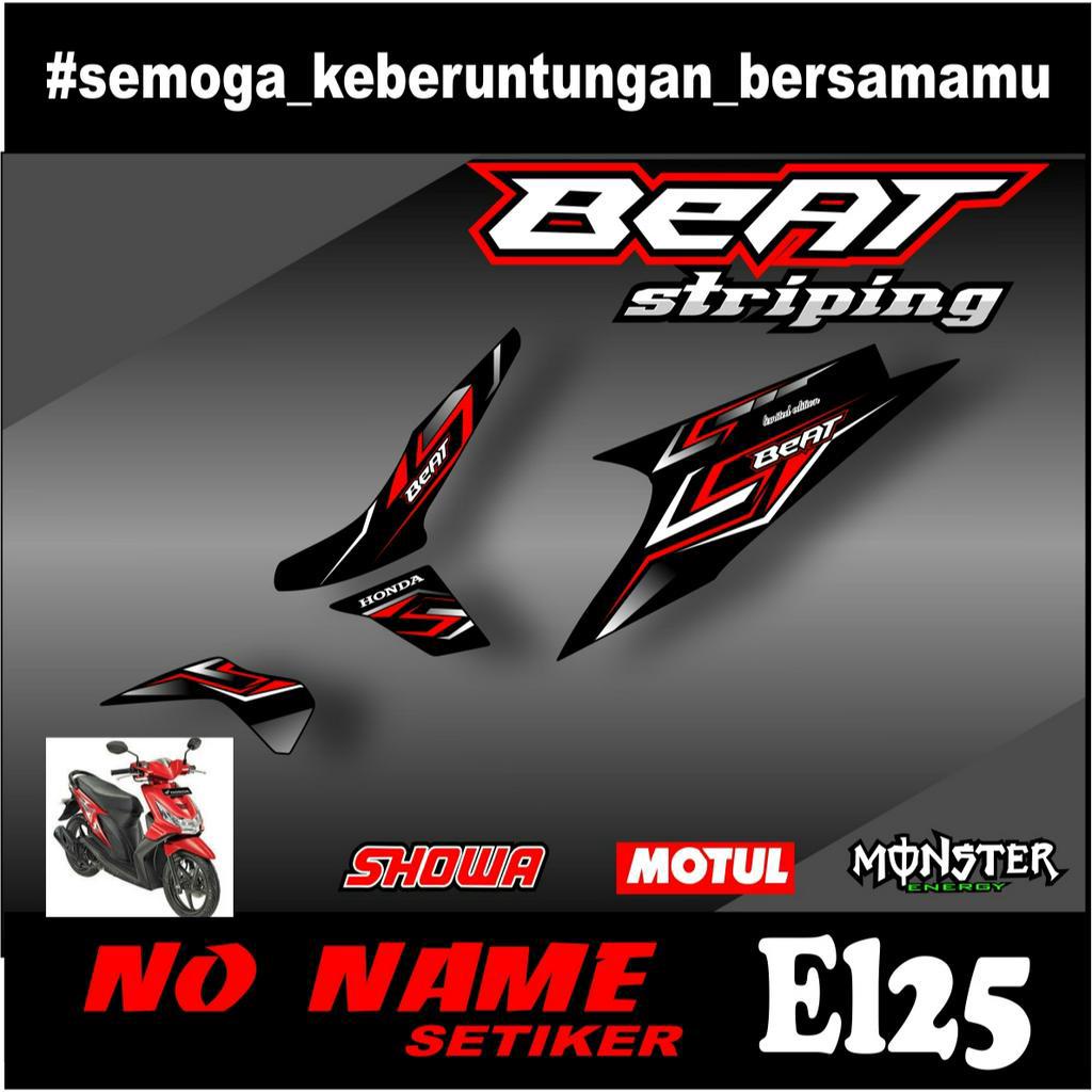 Striping Beat Karbu 2008 2009 2010 2011 2012 (el25) Variasi Sticker Stiker Skotlet Motor Scotlite List