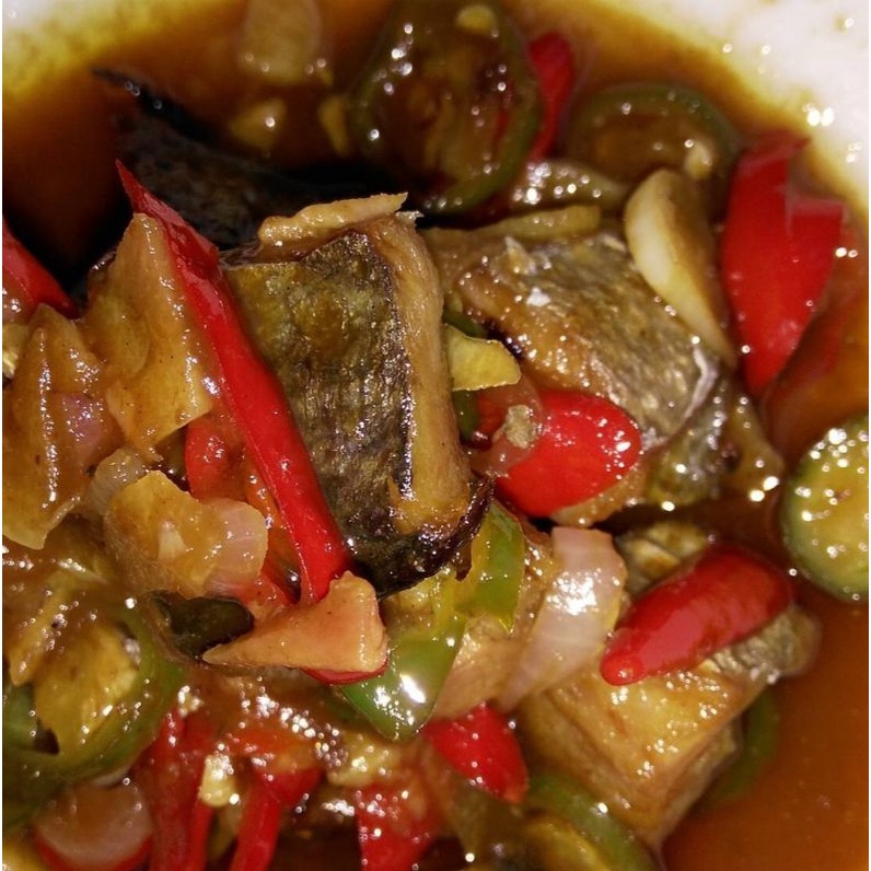 

ikan asin telang asam manis