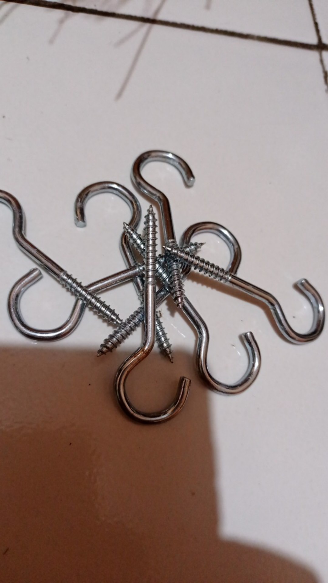 Hook Sekrup Skrup Kapstok Cantolan Burung Tanda Tanya Buka 7 Cm