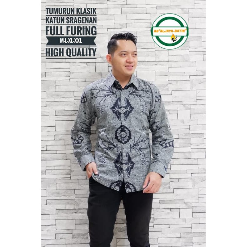 Temurun Klasik Kemeja Batik Pria Lengan Panjang Full Furing by Aljaya Batik