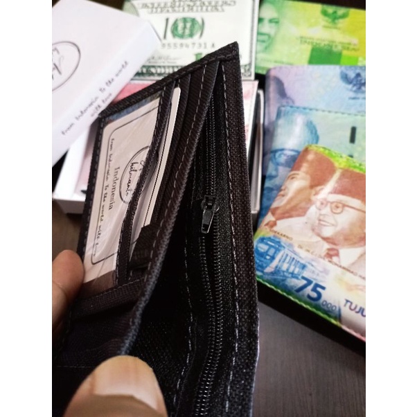 dompet unik gambar uang, bahan kulit PU lokal berkualitas tahan lama #dompet #dompetanak #dompetunik