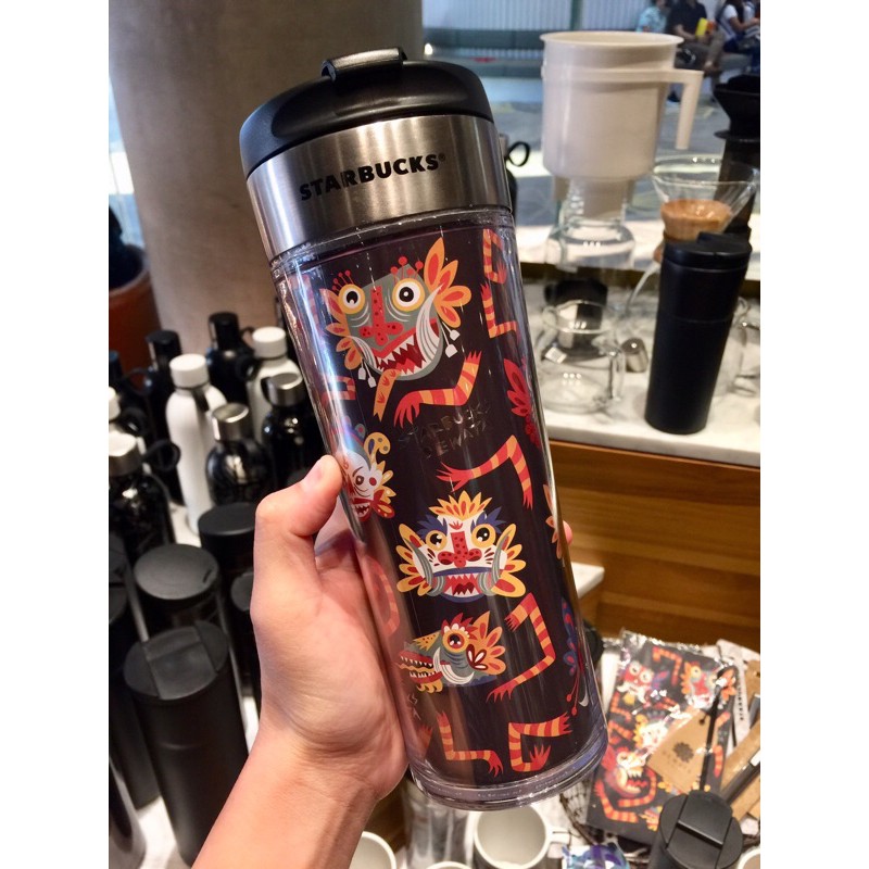 Jual Tumbler Starbucks Dewata Bali Original Motif Barong Doodle It