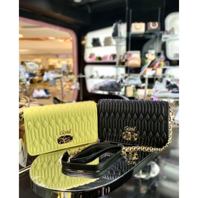 [Bisa COD] Ready Tas Gosh Original New art 806 Black and Yellow