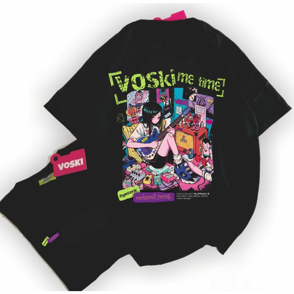 kaos distro pria baju oversize voski atasan pria wanita