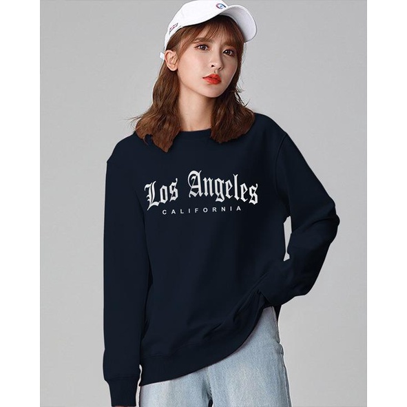 Kaos Lengan Panjang LOSE ANGELES  / Kaos Sweatshirt / Atasan Wanita / Atasan Wanita Lengan Panjang