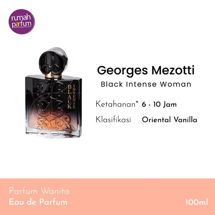 Georges Parfum Original Mezotti Black Intense Woman 100 ML