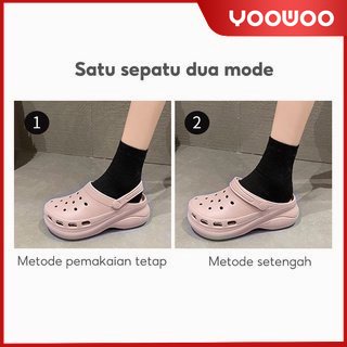 sandal crocs wanita /sandal fuji /Sandal Fashion /sandal selop /sandal wedges /sneaker sol tebal