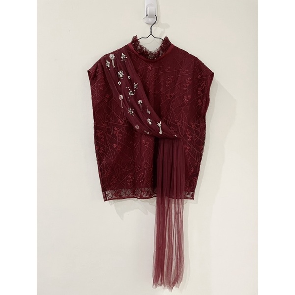 MYVB ATELIER - maroon top