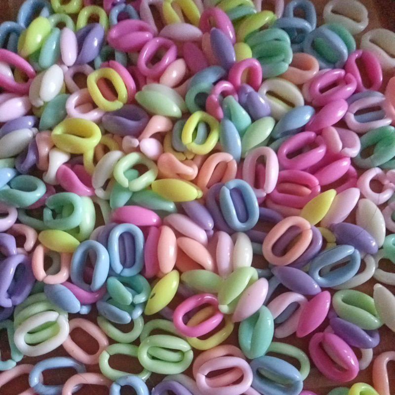 50pcs mote Rantai Plastik, Rantai Kerang, Rantai dof