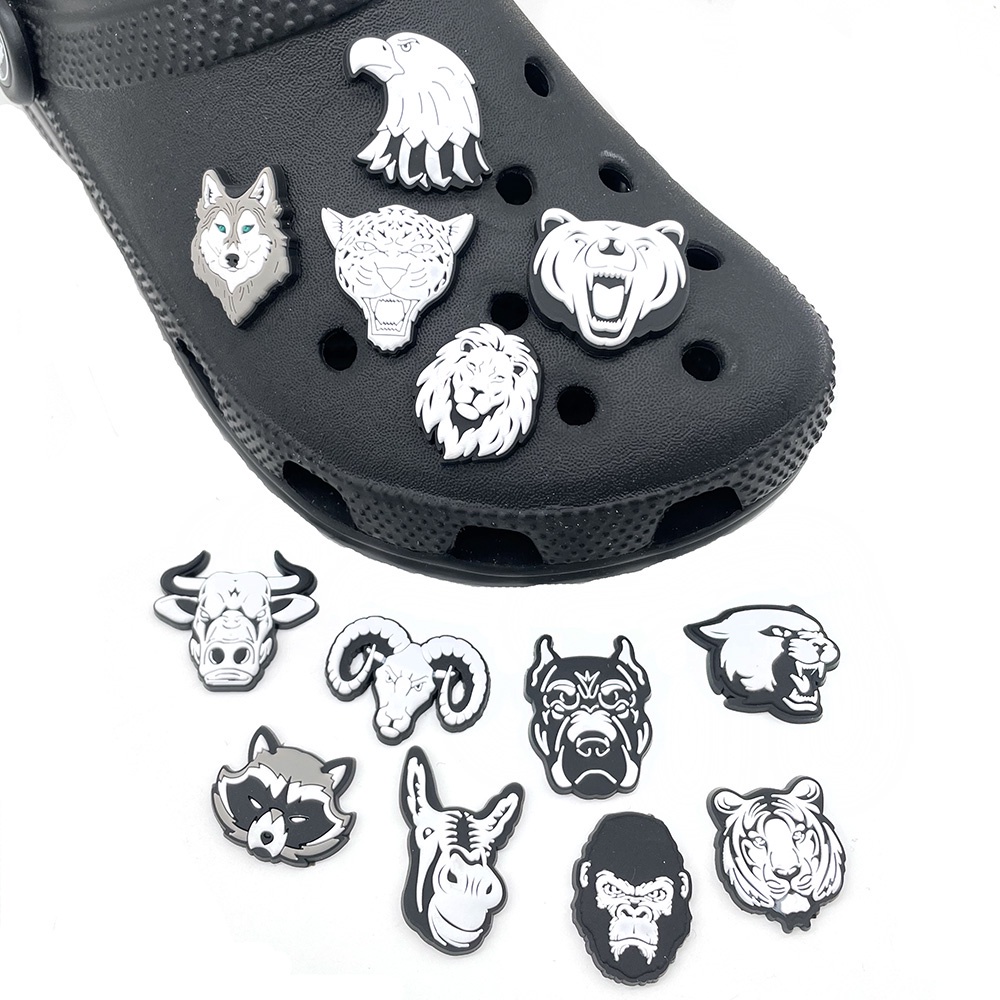 Aksesoris Sepatu Sketsa Hewan jibbitz crocs Untuk Dekorasi Tas Ransel Dewasa