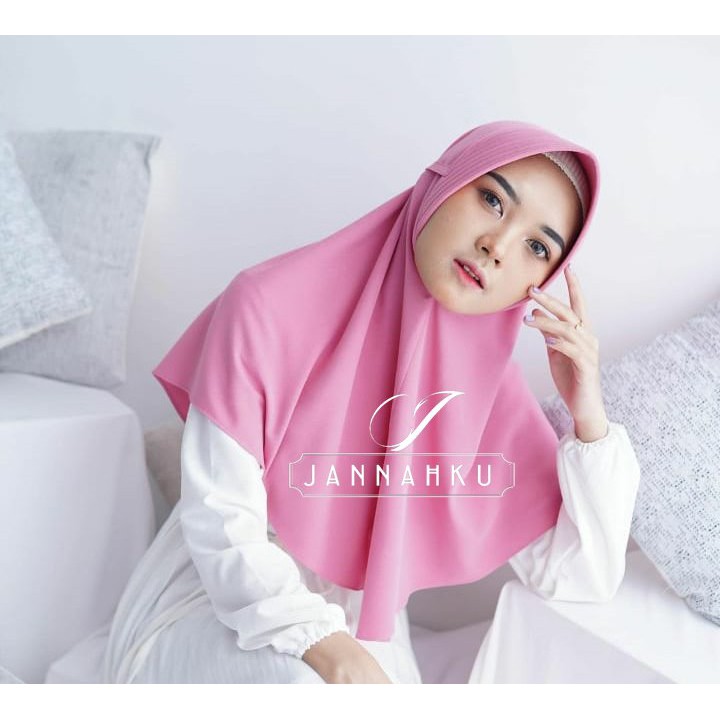 Jilbab Kaos Instan Pet Antem Tali | Hijab Pet Antem Tali Bahan Kaos | Kerudung Bergo Pet Antem Tali