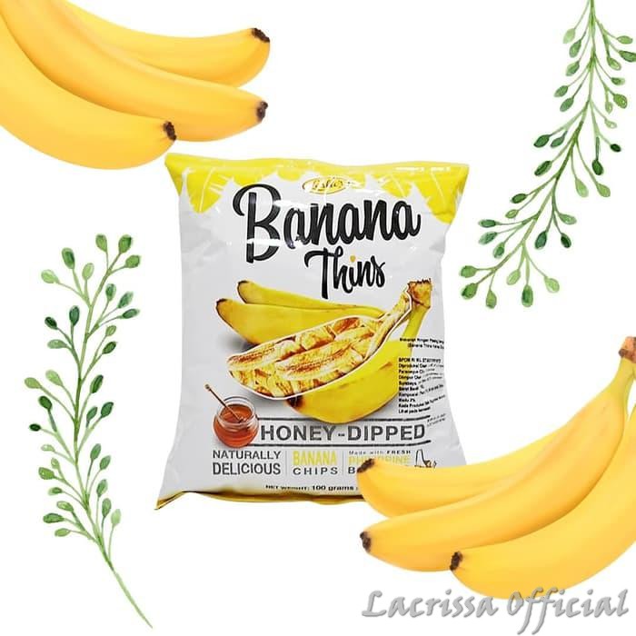 

Leslies Banana Thins Honey Dipped ( Snack Pisang Madu ) 100 Gr