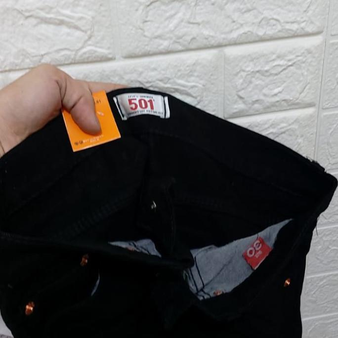 celana jeans pria standar hitam pekat / celana jeans lois / celana jea