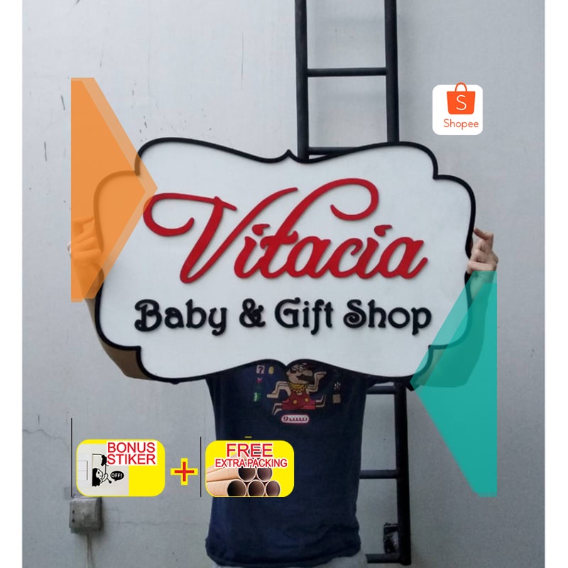 

Murah SIGN LOGO CUSTOM 80x50 | WOODEN LOGO CUSTOM | UNTUK USAHAMU Elegan