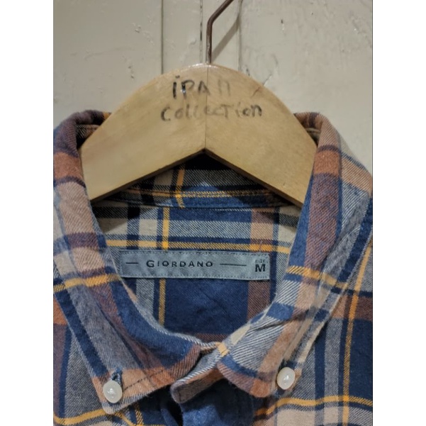 kemeja flanel giordano size:L