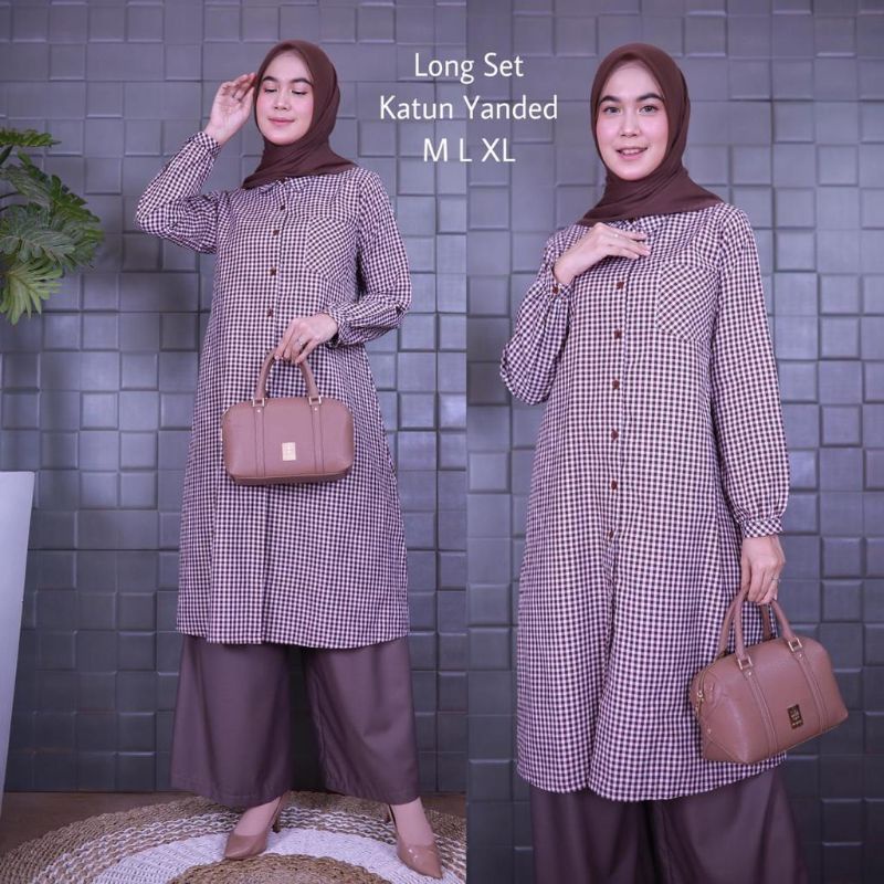 Longset tunik wanita muslim kamari