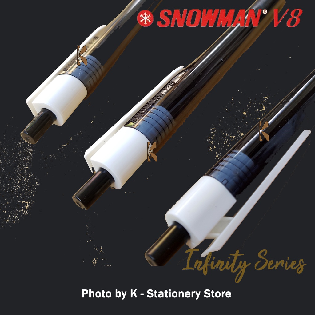 

mdn [Lusin] Bolpen Snowman Ballpoint Pen V-8 Infinity Series [Lusin]