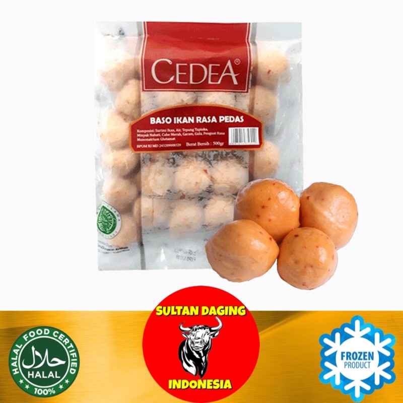 

CEDEA BAKSO IKAN RASA PEDAS 500 GRAM ISI 25 BUTIR/ BASO IKAN PEDAS/ BASO IKAN PEDAS 500GR/ BAKSO IKAN/ CEDEA BAKSO IKAN PEDAS