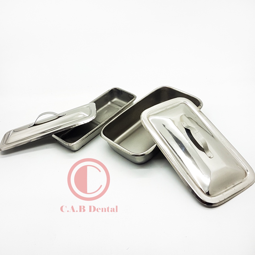 TRAY+TUTUP / DENTAL BAK INSTRUMEN / TRAY INSTRUMEN DASAR / BAK INSTRUMEN DENTAL / TRAY DAN TUTUP