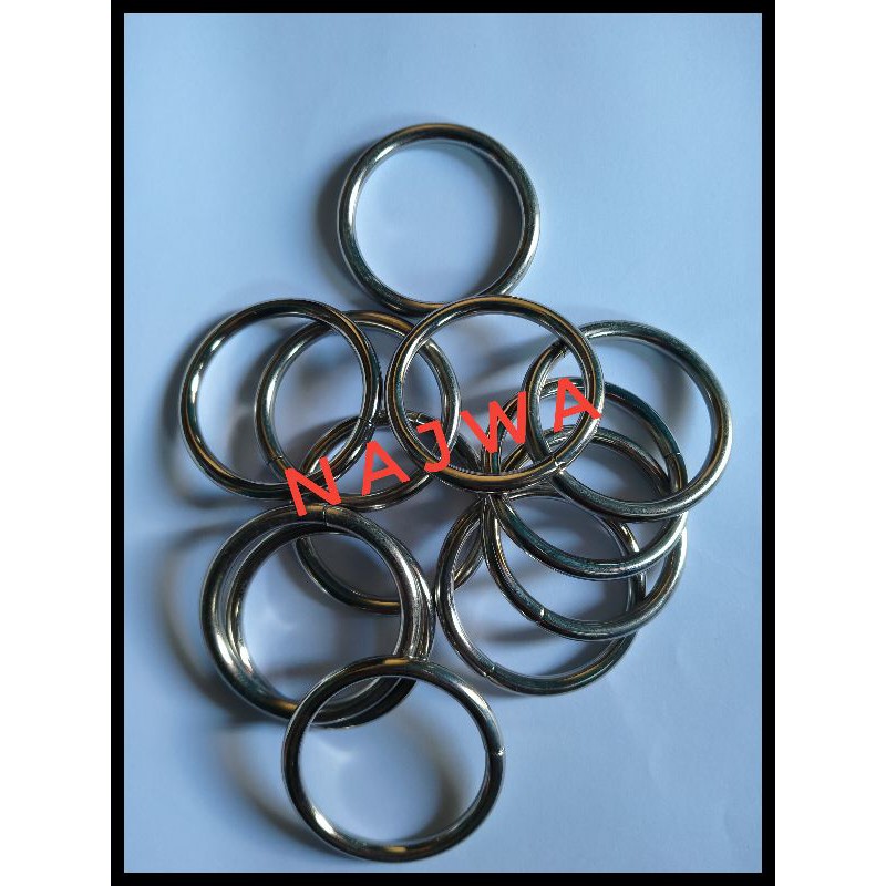 Ring bulat nikel 4cm harga losinan