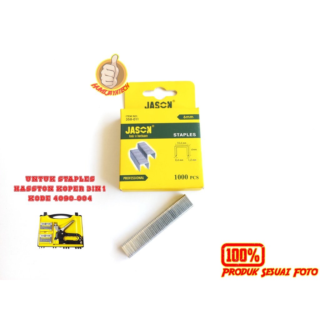

Isi Staples Tembak 6mm Jason / Isi Gun Tacker Ukuran 6mm