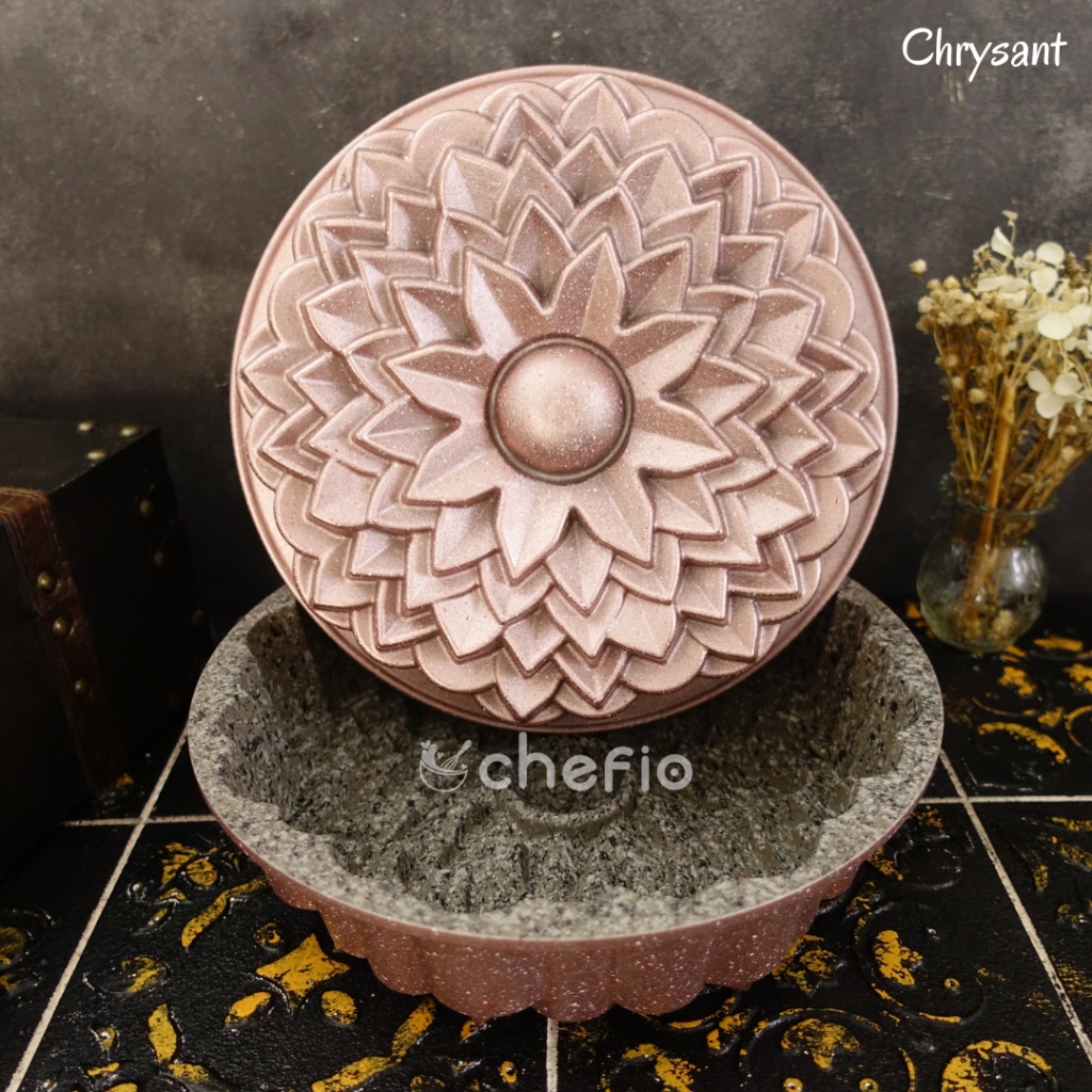 Chefio Loyang Premium Lapisan Granite Loyang Sultan Butter Cake Anti Lengket