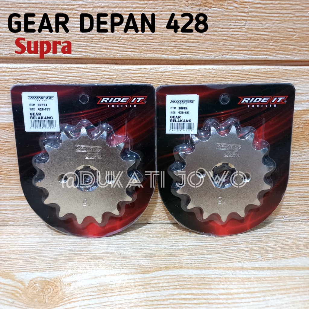 GIR GEAR DEPAN 428 SUPRA X SUPRA FIT REVO GRAND LEGENDA ASTREA HONDA PRIMA RIDE IT