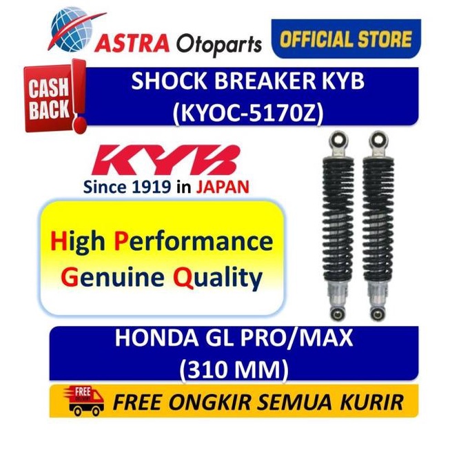 Shock Breaker Belakang Kayaba KYB OC Honda GL PRO, Max ASTR4OTO Ayo Order