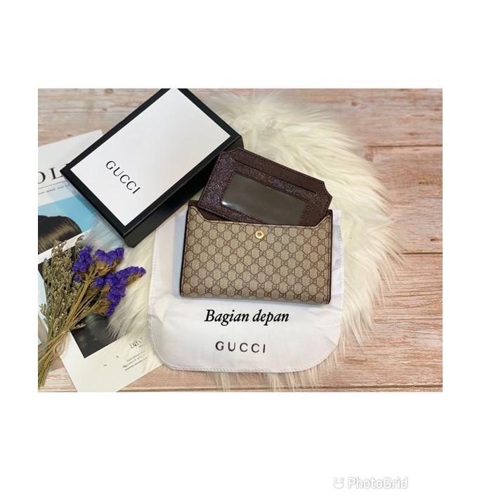 5H5 Dompet Wanita  BOX Super Pum 206 lipat branded  Box kartu & uang L1 dompet pendek coach 2061 ane
