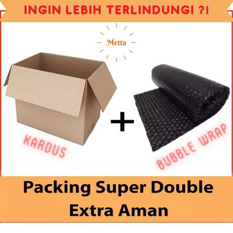 

PACKING KARDUS + BUBBLE WRAP UNTUK KEAMANAN PAKET