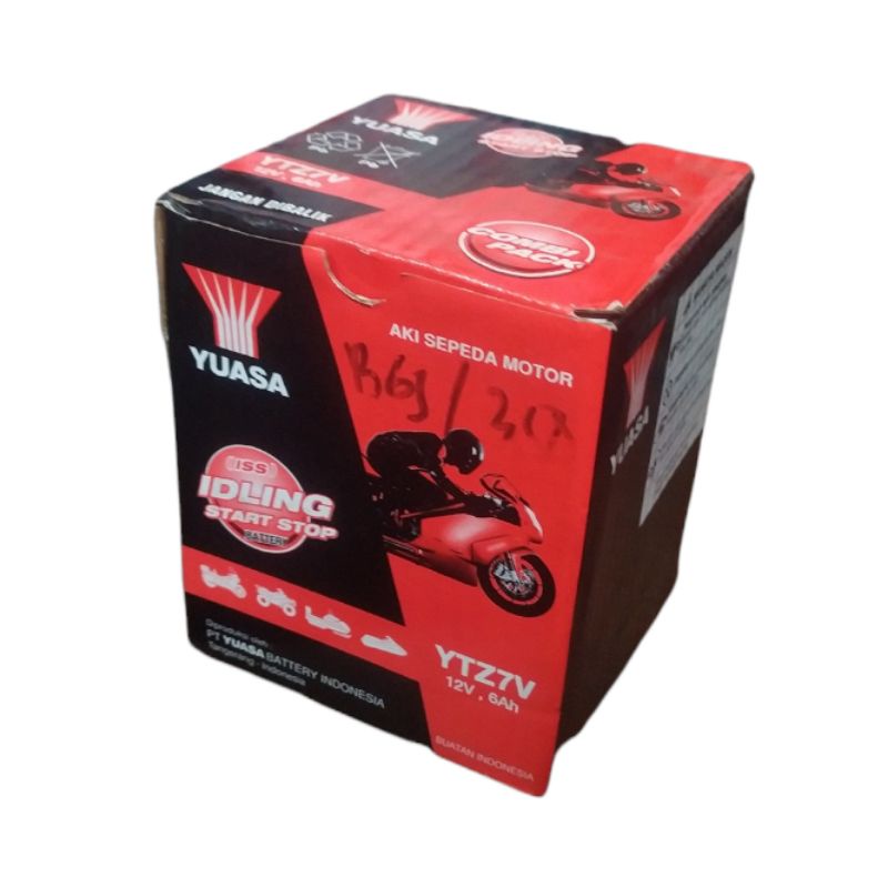 aki kering aki motor ytz7v nmax/aerox/lexi original yuasa astra 100%