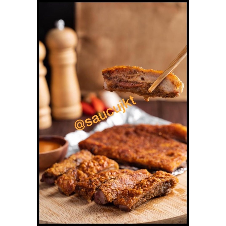 

Saucu Babi Panggang Bapang Asli Bangka (250 Gram) Roasted Pork