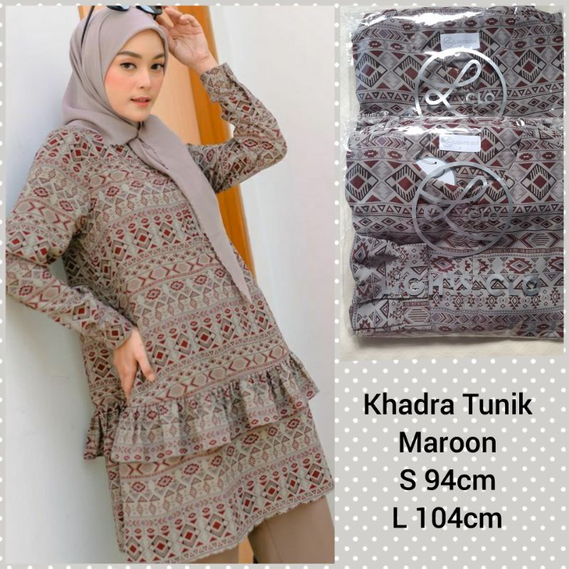 SIAP KIRIM KHADRA LONG TUNIK HALWA TUNIK LIGHTS CLO