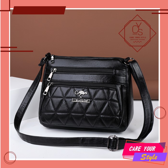 CYS Tas Selempang Wanita Tas Cewek Korean Fashion Style Sling Bag Kulit PU T207