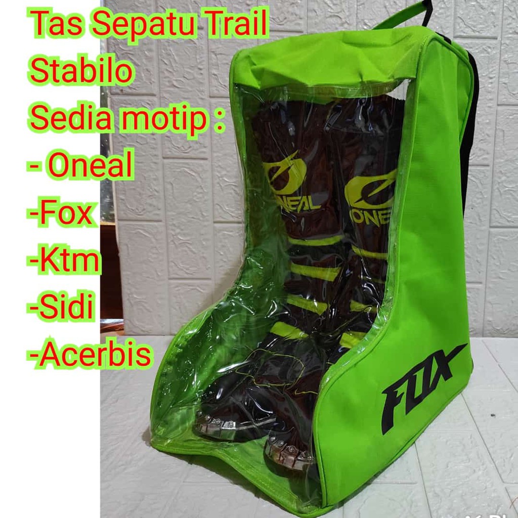 Tas Sepatu Trail Cross BONUS GANTUNGAN KUNCI Tas Jingjing buat penyimpanan Sepatu bots Terlaris