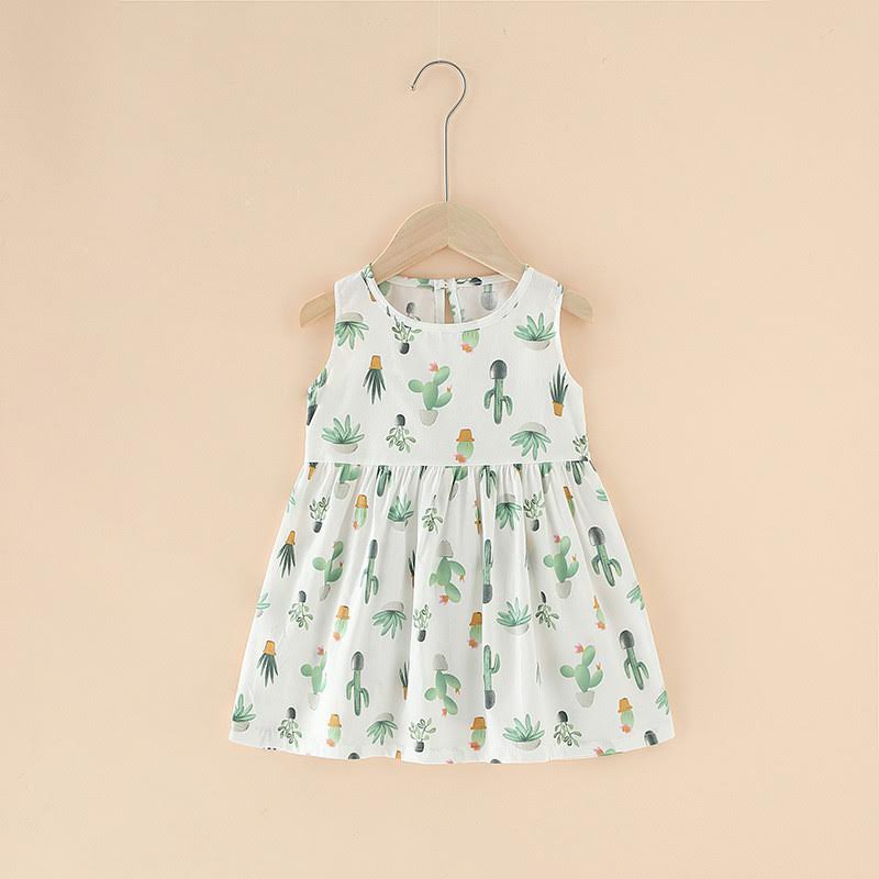 Dress Katun [ Cactus ] Anak Perempuan [ Usia 2 -5 Tahun ] HM789