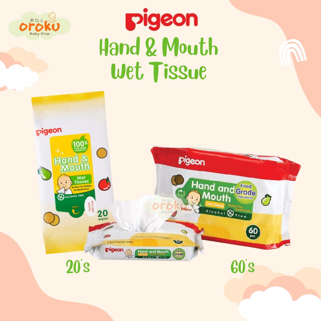 PIGEON BABY WIPES HAND AND MOUTH / TISSUE BASAH / PIGEON