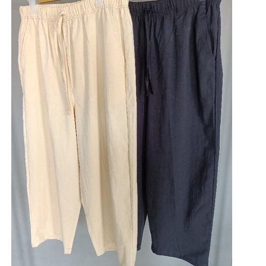 Best Seller.. Uniqlo Original Women Cotton Relax Ankle Pants