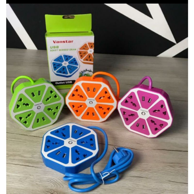 usb soket bersegi enam VANSTAR/outlet usb